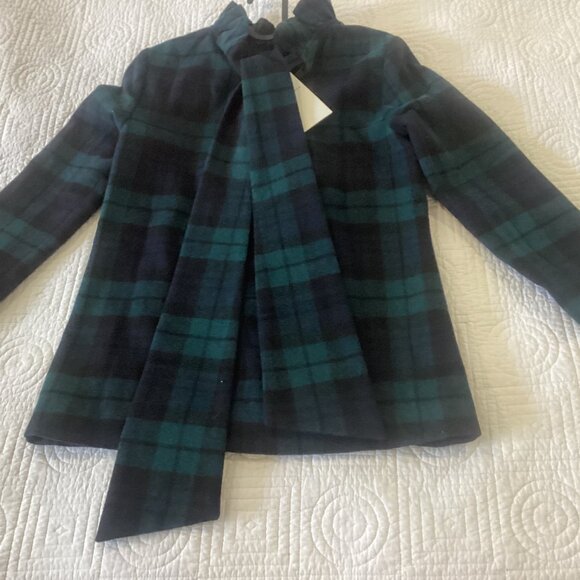 NWT Tuckernuck Blackwatch Plaid Faye Blouses Size XS - Picture 12 of 16